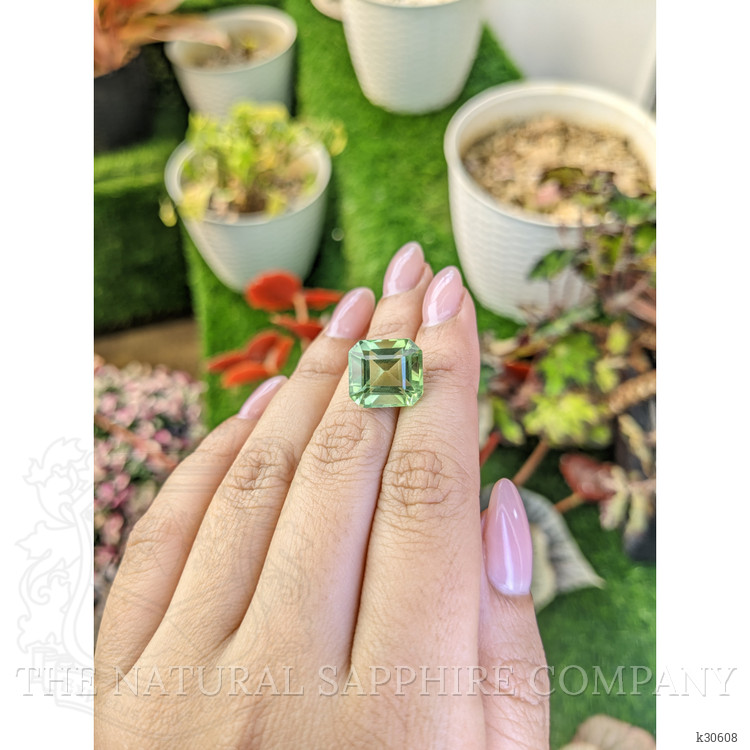 10.74 Ct. Yellowish Green Prasiolite from Brazil