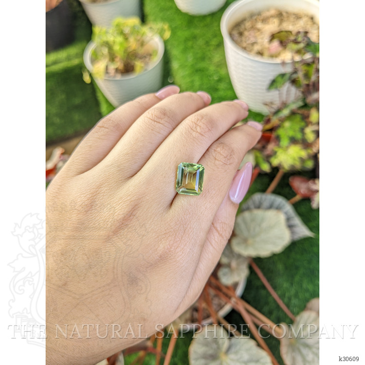 6.51 Ct. Yellowish Green Prasiolite from Brazil