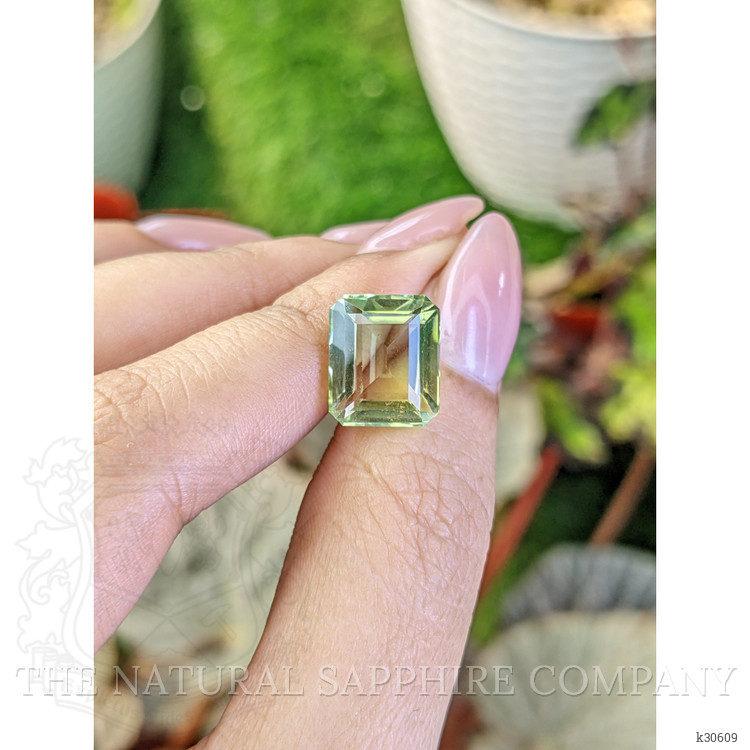 6.51 Ct. Yellowish Green Prasiolite from Brazil