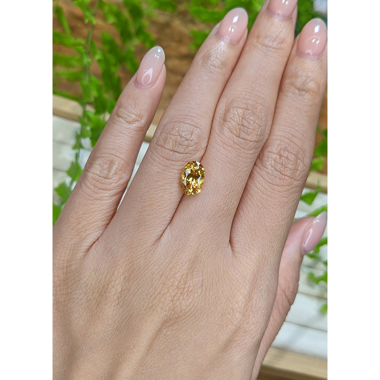 2.72 Ct. Golden Orange Hessonite Garnet from Madagascar