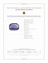 4.72 Ct. Violet Spinel from Burma (Myanmar) Scan Report