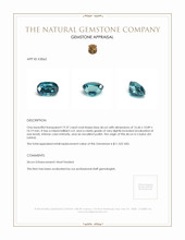 19.37 Ct. Zircon from Ceylon (Sri Lanka) Appraisal