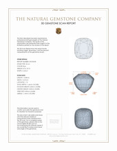 23.74 Ct. Zircon from Ceylon (Sri Lanka) 3 D Scan Report