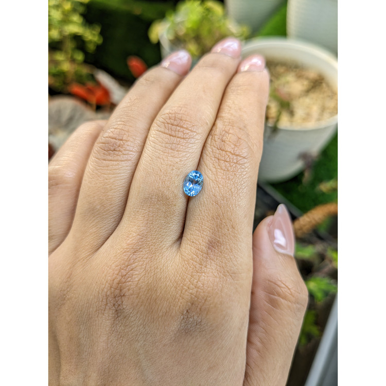 0.98 Ct. Blue Topaz from Brazil