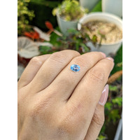 1.06 Ct. Blue Topaz from Brazil Life Style