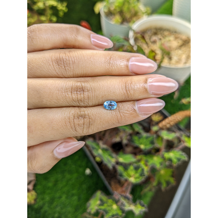 1.07 Ct. Blue Topaz from Brazil