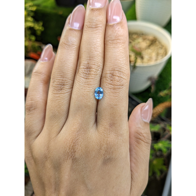 1.07 Ct. Blue Topaz from Brazil