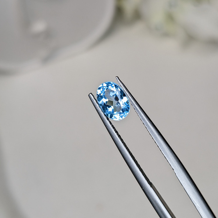 1.07 Ct. Blue Topaz from Brazil