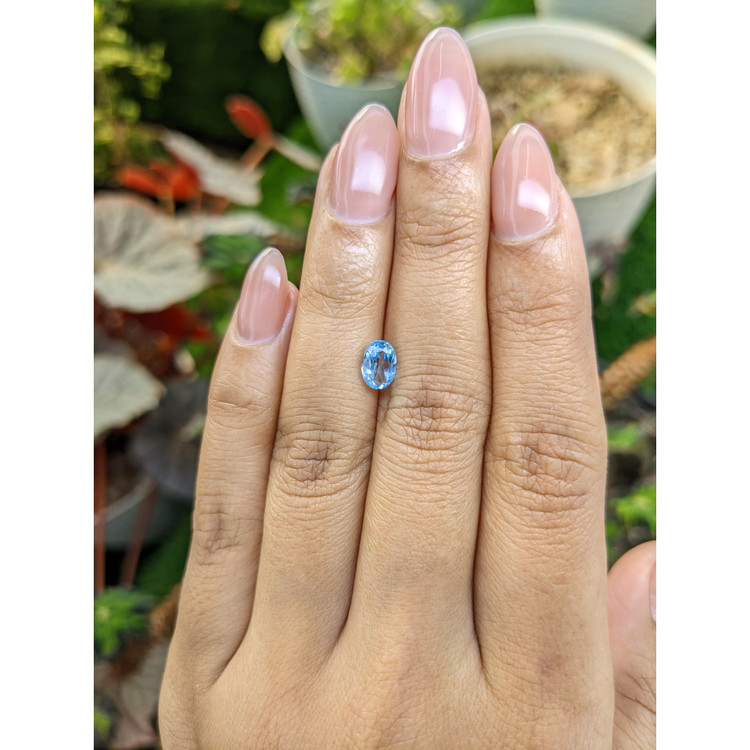 0.87 Ct. Blue Topaz from Brazil