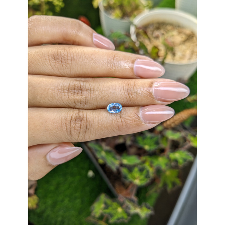 0.87 Ct. Blue Topaz from Brazil