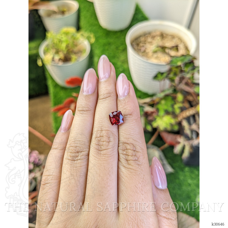 3.16 Ct. Purplish Pink Garnet from Ceylon (Sri Lanka)