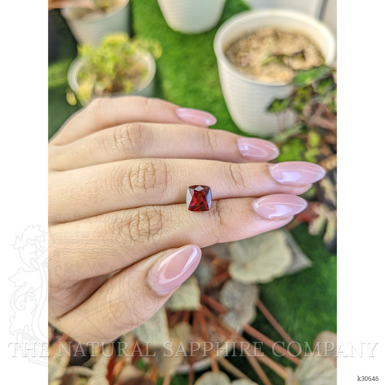 3.16 Ct. Purplish Pink Garnet from Ceylon (Sri Lanka)