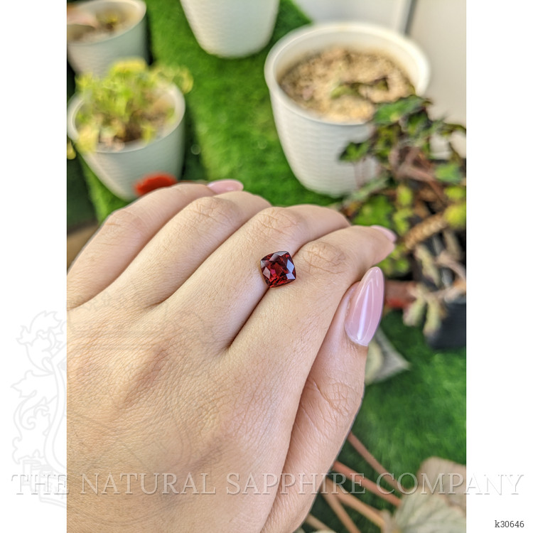 3.16 Ct. Purplish Pink Garnet from Ceylon (Sri Lanka)