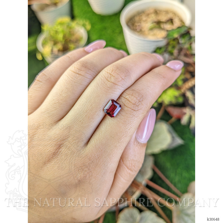 1.96 Ct. Pinkish Purple Garnet from Ceylon (Sri Lanka)