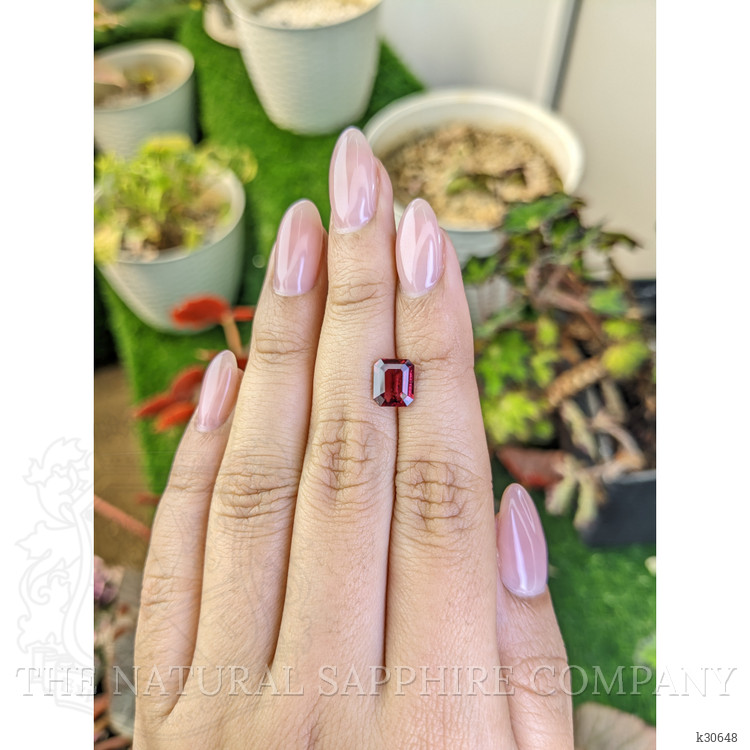 1.96 Ct. Pinkish Purple Garnet from Ceylon (Sri Lanka)