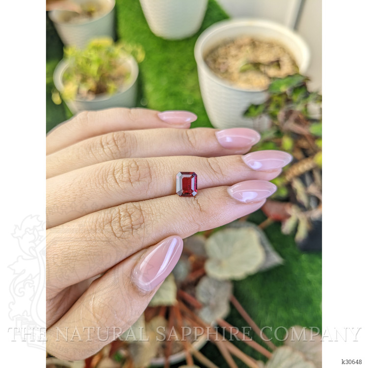 1.96 Ct. Pinkish Purple Garnet from Ceylon (Sri Lanka)