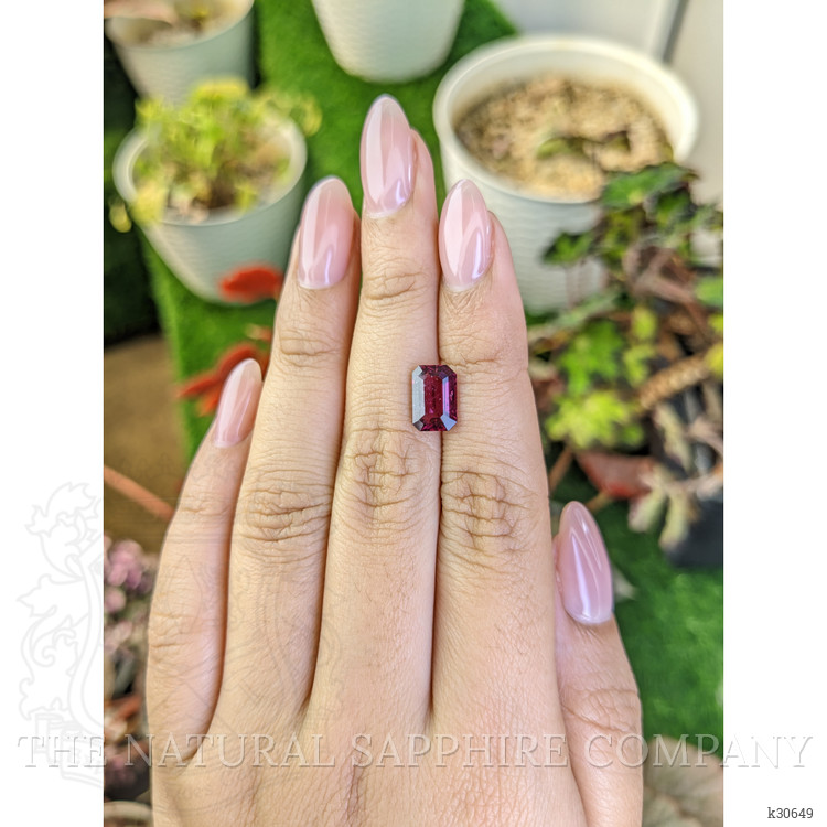 2.50 Ct. Pinkish Purple Rhodolite Garnet from Ceylon (Sri Lanka)