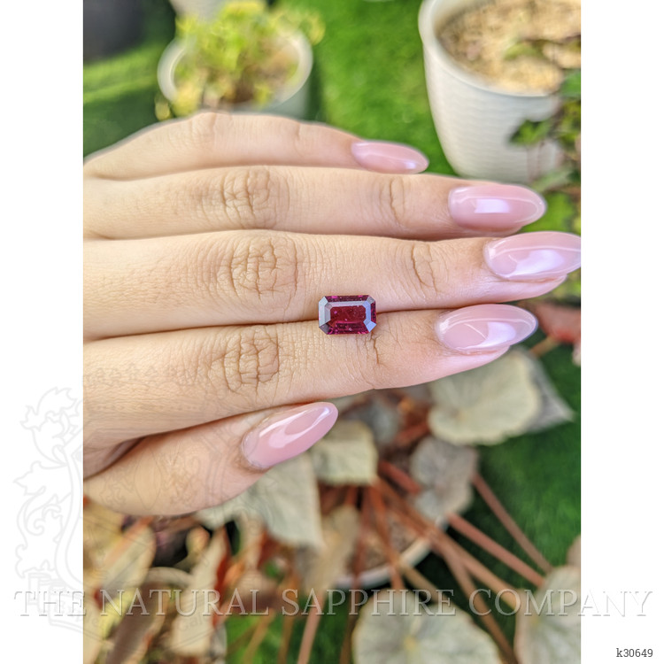 2.50 Ct. Pinkish Purple Rhodolite Garnet from Ceylon (Sri Lanka)