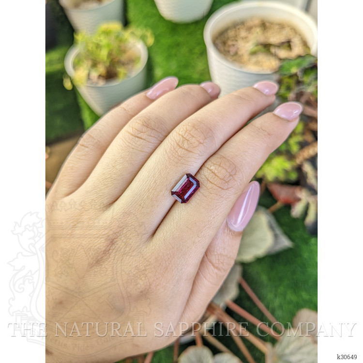 2.50 Ct. Pinkish Purple Rhodolite Garnet from Ceylon (Sri Lanka)