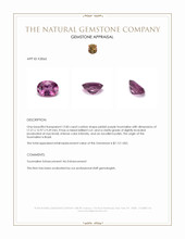 12.83 Ct. Pinkish Purple Tourmaline from Brazil Appraisal
