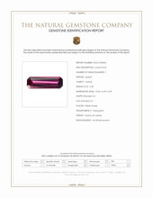 2.30 Ct. Pinkish Purple Garnet from Ceylon (Sri Lanka) Scan Report