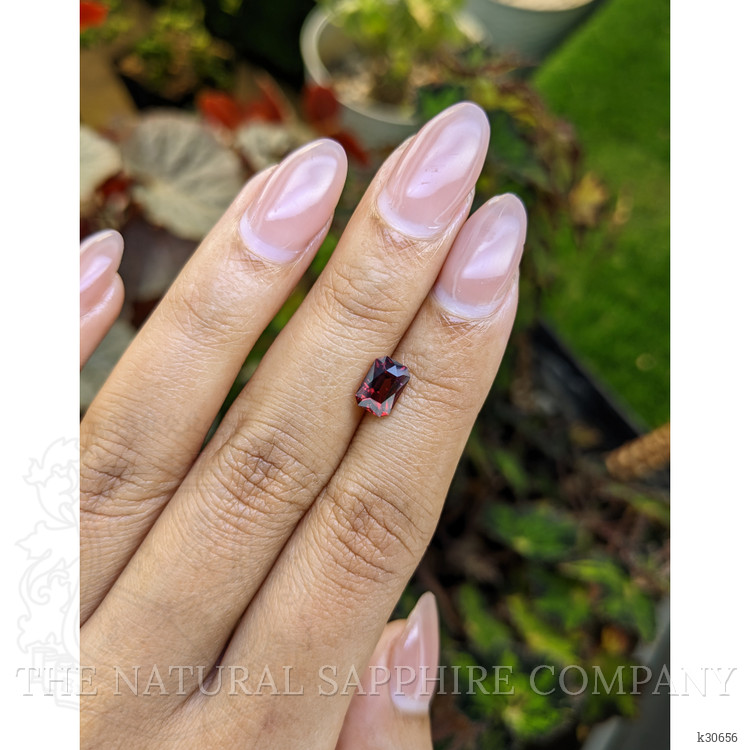 1.59 Ct. Purplish Red Rhodolite Garnet from Ceylon (Sri Lanka)