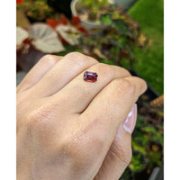 1.59 Ct. Purplish Red Rhodolite Garnet from Ceylon (Sri Lanka) Life Style