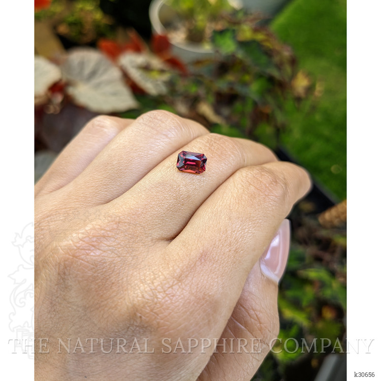 1.59 Ct. Purplish Red Rhodolite Garnet from Ceylon (Sri Lanka)