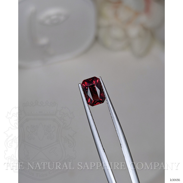 1.59 Ct. Purplish Red Rhodolite Garnet from Ceylon (Sri Lanka)