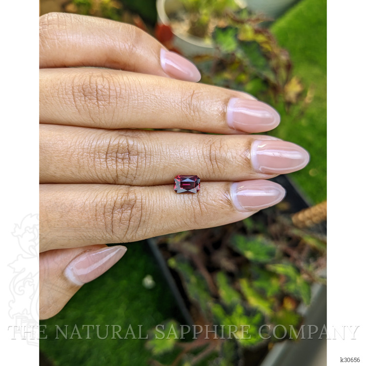 1.59 Ct. Purplish Red Rhodolite Garnet from Ceylon (Sri Lanka)