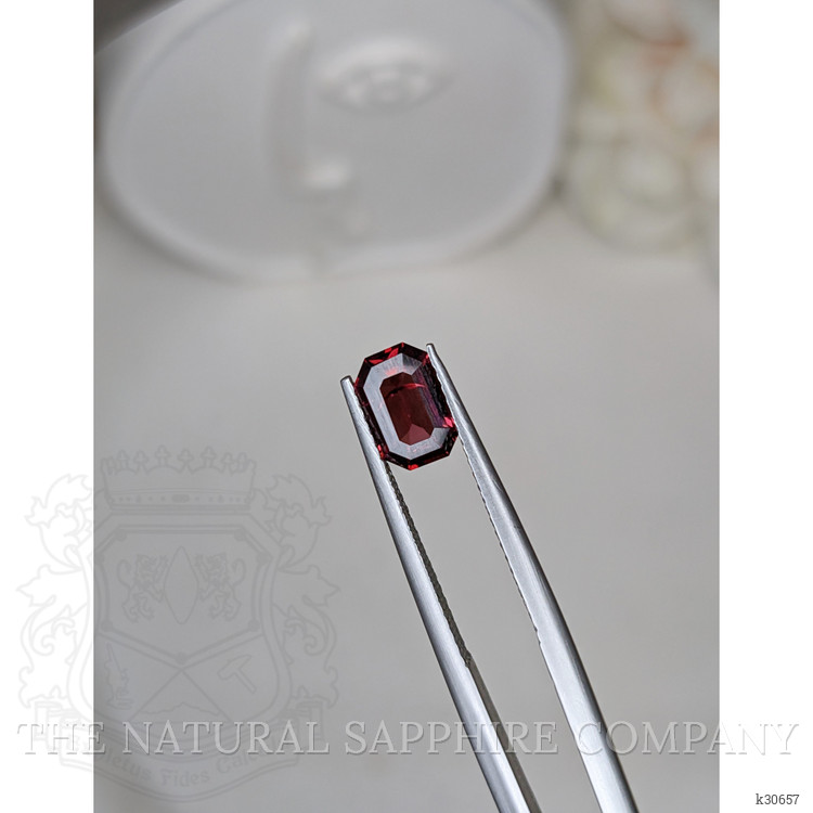 1.22 Ct. Purplish Red Rhodolite Garnet from Ceylon (Sri Lanka)