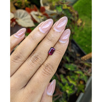 1.32 Ct. Purplish Red Rhodolite Garnet from Ceylon (Sri Lanka) Life Style