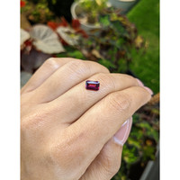 1.32 Ct. Purplish Red Rhodolite Garnet from Ceylon (Sri Lanka) Life Style