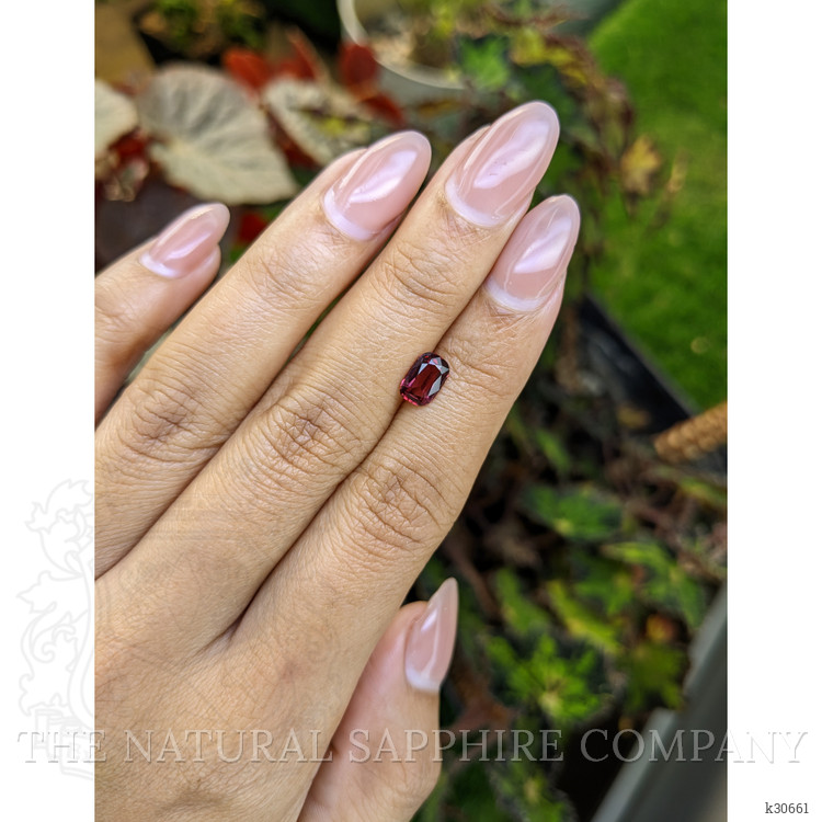 1.12 Ct. Purplish Red Rhodolite Garnet from Ceylon (Sri Lanka)
