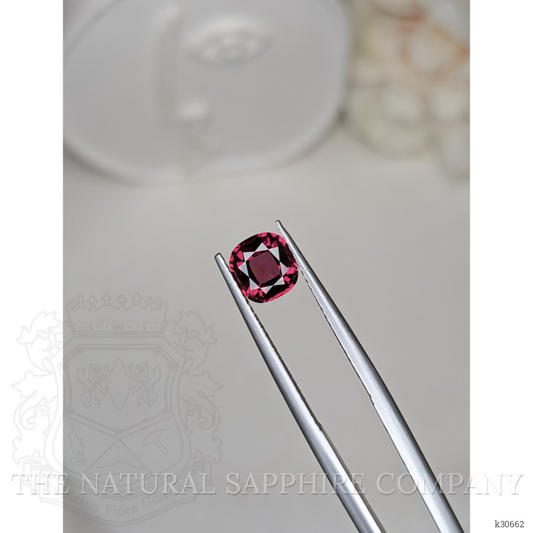 1.18 Ct. Red Rhodolite Garnet from Ceylon (Sri Lanka)