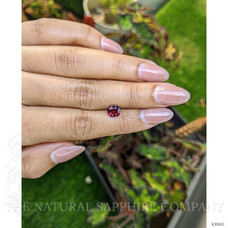 1.18 Ct. Red Rhodolite Garnet from Ceylon (Sri Lanka)