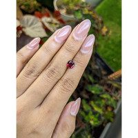 1.18 Ct. Red Rhodolite Garnet from Ceylon (Sri Lanka) Life Style