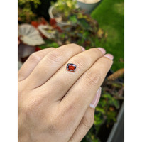 1.33 Ct. Red Rhodolite Garnet from Ceylon (Sri Lanka) Life Style