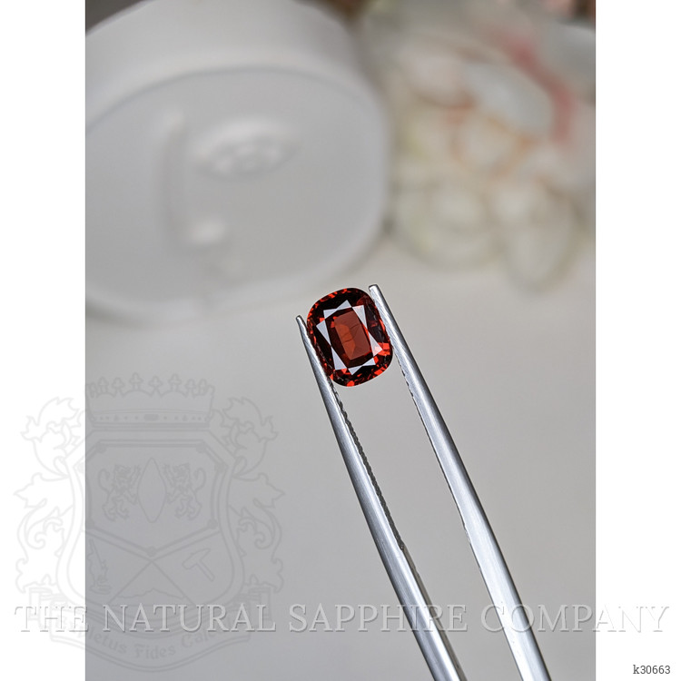 1.33 Ct. Red Rhodolite Garnet from Ceylon (Sri Lanka)