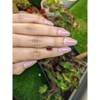1.33 Ct. Red Rhodolite Garnet from Ceylon (Sri Lanka) Life Style