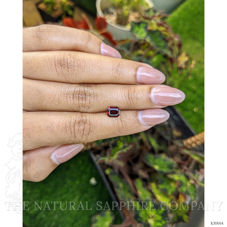 1.33 Ct. Purplish Red Rhodolite Garnet from Ceylon (Sri Lanka)