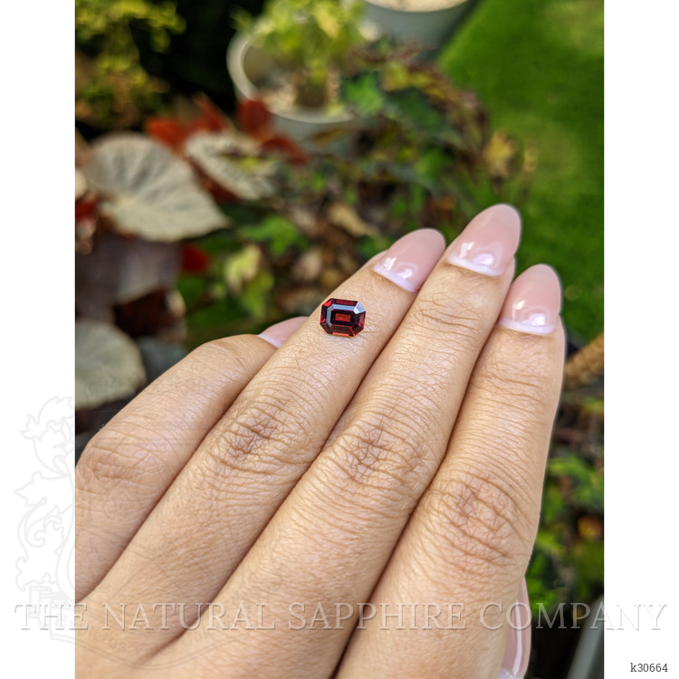 1.33 Ct. Purplish Red Rhodolite Garnet from Ceylon (Sri Lanka)