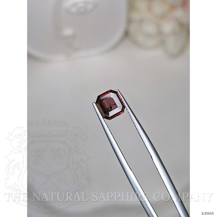 1.34 Ct. Purplish Red Rhodolite Garnet from Ceylon (Sri Lanka)
