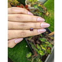 1.34 Ct. Purplish Red Rhodolite Garnet from Ceylon (Sri Lanka) Life Style