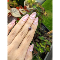 1.34 Ct. Purplish Red Rhodolite Garnet from Ceylon (Sri Lanka) Life Style