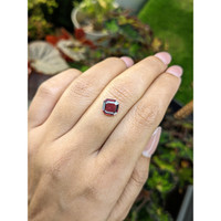 1.91 Ct. Red Rhodolite Garnet from Ceylon (Sri Lanka) Life Style