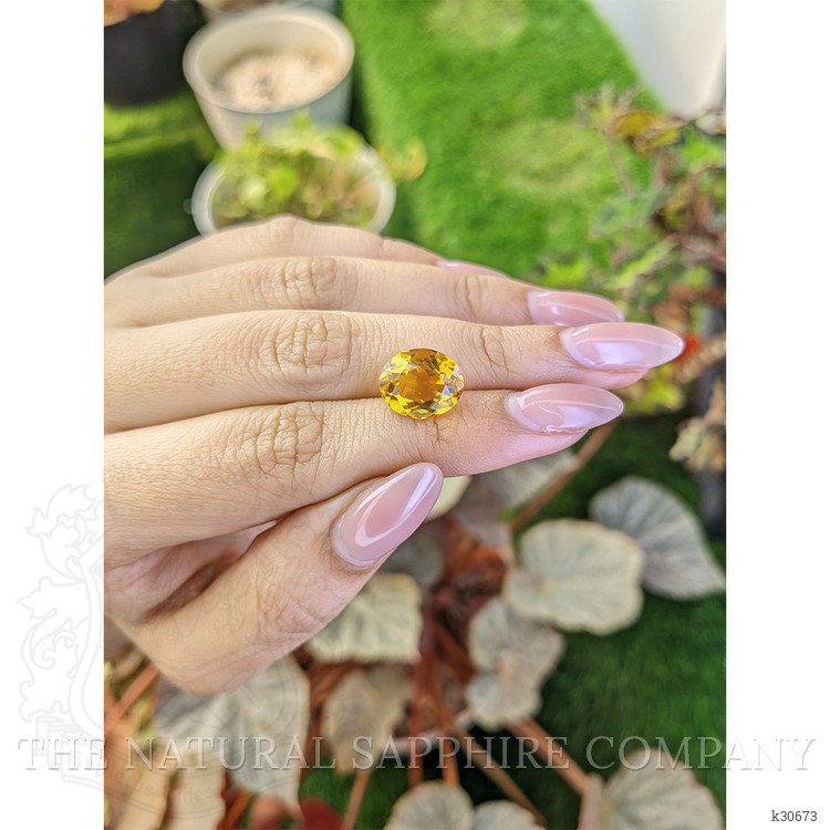 5.25 Ct. Yellow Citrine from Brazil