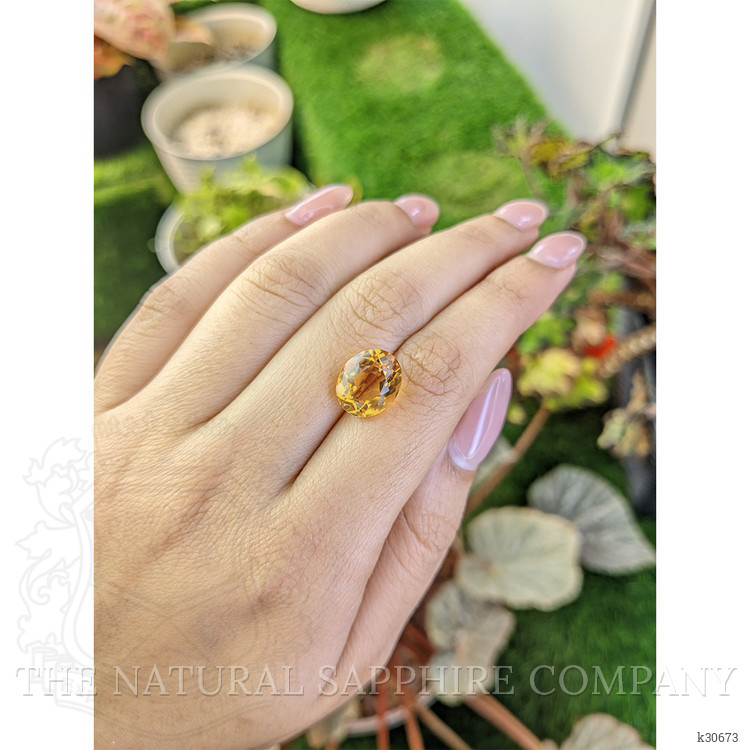 5.25 Ct. Yellow Citrine from Brazil
