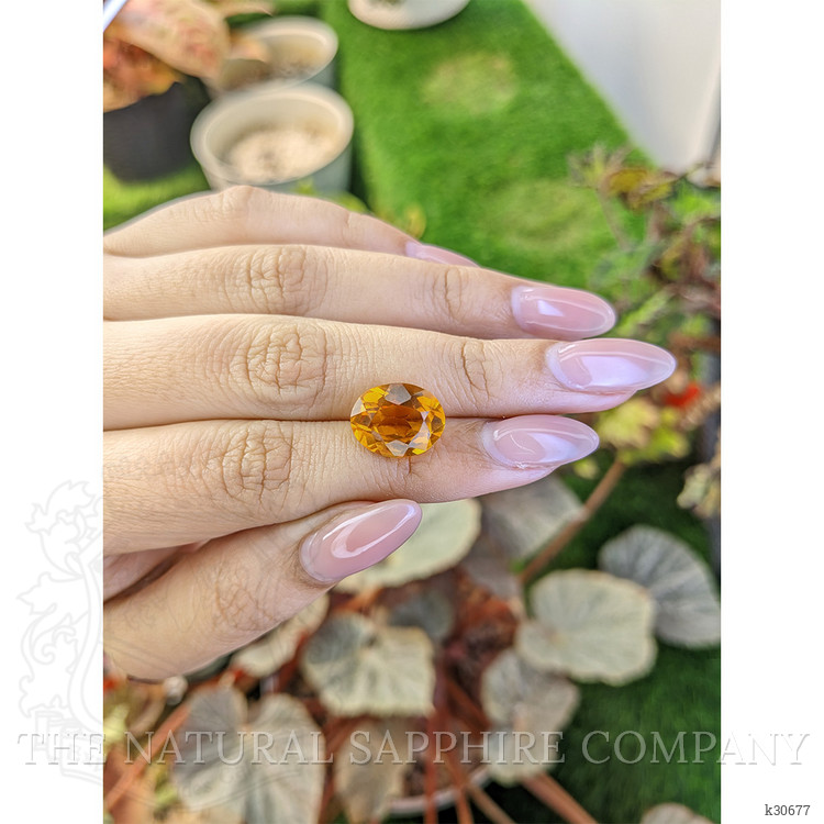 5.69 Ct. Orangish Yellow Citrine from Brazil