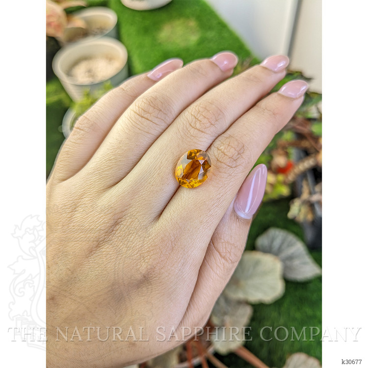 5.69 Ct. Orangish Yellow Citrine from Brazil
